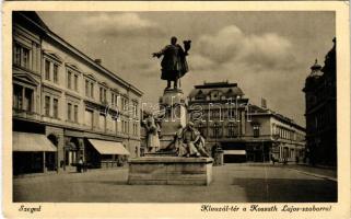 1943 Szeged, Klauzál tér, Kossuth Lajos szobor (EK)