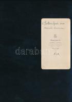 cca 1860-1870 Dr. Gallasz Ignác orvos egészalakos portréja, vizitkártya Strelisky Lipót (1816-1905) ...