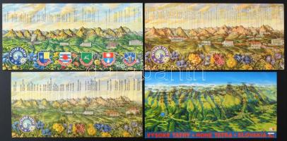 TÁTRA - 32 db MODERN nagy méretű képeslap / TATRY - 32 MODERN big size postcards