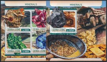 Minerals mini sheet + block Ásványok kisív +blokk