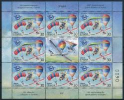 Centenary of sport aviation mini sheet, A sportrepülés századik évfordulója kisív