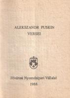 Puskin, Alekszandr [Szergejevics]: 
Alekszandr Puskin Versei. Készült a nagy októberi forradalom ti...