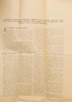 A nagykőrösi ref. egyháztanács nyilatkozata a nagykőrösi izraelita hitközségnek a gymnásiumi tandíjfizetés tárgyában emelt panaszára, fölterjesztve Főtiszt.. és Mélt. Szász Károly ref. püspök urhoz s. illetve a Nagymélt. vallás- és közoktatási Minisztériumhoz. 5p. hajtva, ragasztással.