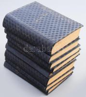 Karinthy Frigyes munkái 8 köt. I. köt.: Így írtok ti.; II. köt.: Capillária.; IV. köt.: Gyilkosok.; V. köt.: Krisztus vagy Barabás.; VI. köt.: Harun al Rasid.; VIII. köt.: Színház.; IX. köt.: Esik a hó.; X. köt.: Két hajó. Bp.,én.,Athenaeum - Dick Manó. A sorozat 12 kötetben teljes (hiányzik: III., VII., XI., XII. köt.) Kiadói kopott félvászon-kötések, kopott, foltos borítókkal.