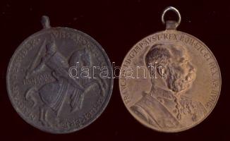 1898. "1848-as emlék" emlékérem T:3 f. + 1941. "Magyar Délvidék visszafoglalása" érdemérem T:2 f.