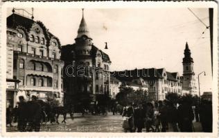 Nagyvárad, Oradea; Szent László tér, Fekete Sas szálloda / square, hotel. photo (EK)