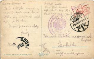 1914 Pola, Pula; Foro / square. A. Bonetti + "K.u.K. Festungsartillerieregiment Freiherr von Ro...