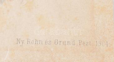 1864 Virág Benedek (1754-1830) arcképe. Színezett litográfia, papír, jelzés nékül, Pest, Rohn és Gru...