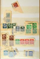 Német levéldarabok, néhány küldemény jó állapotú 10 lapos berakóban