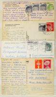Német levéldarabok, néhány küldemény jó állapotú 10 lapos berakóban