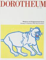 Dorotheum árverési katalógus, modern és kortárs művészet témakörben, 2018