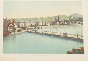 cca 1900-1910 Album von Vierwaldstaettersee. Souvenir du Lac des Quatre Cantons. Lucerne, Prell &...