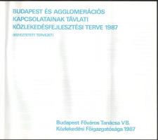 1987 Budapest és agglomerációs kapcsolatainak távlati közlekedésfejlesztési terve. (Tervezet). Bp., ...