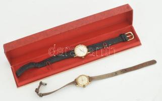 Certina női karóra. kézi felhúzós szerkezettel, eredeti dobozában, d: 21 mm Bőr szíjjal + Egy Bienna női karóra kézi felhúzós szerkezettel