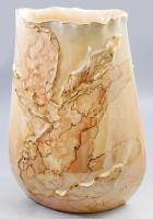 Segesdi Bori: Padlóváza. Mázas kerámia, Jelzett, hibátlan 44 cm