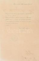 1868 Prága, olasz nyelvű nyomatott levél kézírásos címzéssel, bélyeggel