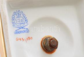 Herendi Viktória mintás serlegváza, szerelékes, jelzett, m: 24,5 cm