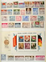 Szovjet zóna és NDK gyűjtemény 1979-ig rengeteg jó kiadással, 32 lapos Leuchtturm A/4 berakóban. Mag...