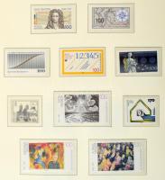 NSZK 1982-1998 szép és szinte teljes gyűjtemény, Leuchtturm falcmentes albumban, sötétkék borítóval, tokkal