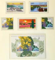 NSZK 1982-1998 szép és szinte teljes gyűjtemény, Leuchtturm falcmentes albumban, sötétkék borítóval,...