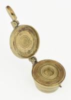 Antik bécsi 6 részes bronz lat készlet, d: 6 m