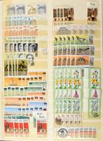 Berlin több példányos készlet az 50-es évektől 1990-ig, 16 lapos nagyalakú berakóban