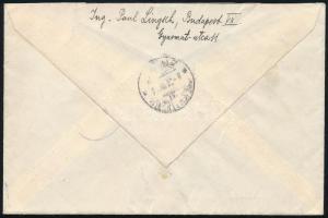 1932 Ajánlott levél Budapestről Vaduzba, majd továbbküldve / Registered cover to Vaduz, redirected