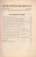 Die moderne Türkei. Az Europäische Revue német nyelvű folyóirat 12. évfolyamának 6. száma. Szerkeszt...