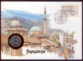 Jugoszlávia 1983. 10D érmés, bélyeges borítékon, elsőnapi bélyegzővel T:1