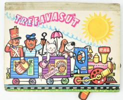 Vojtech Kubasta: Tréfavasút. Ford.: Világhy József. Prága., 1976, Artia. Kihajtható térbeli mesekönyv. Félvászon-kötésben, 1-1 szakadással.