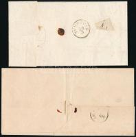 3kr MP IIIb on cover from "VERSCHETZ" to Temesvár + 9kr MP type IIIa on cover. Signed and ...