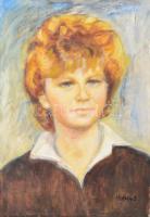 ifj Czene Jelzéssel: Női portré. Olaj, farost. 50x35 cm