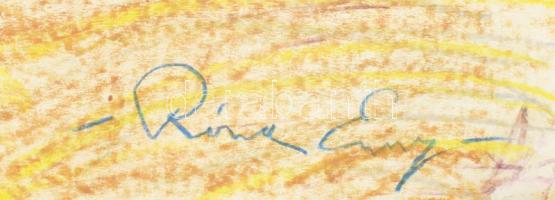 Róna Emy jelzéssel: Meseország. Pasztell, papír., 60x87 cm Feltekerve