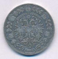 Ausztria 1900. 5K Ag "Ferenc József" T:VF.F Austria 1900. 5 Corona Ag "Franz Joseph" C:VF, Krause KM#2807