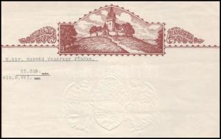 1940 Bp., a M. kir. Honvéd Vezérkar Főnöke által kiállított dicsérő oklevél vitéz Lévay Gábor m. kir...