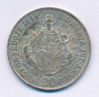 1848KB 20kr Ag "V. Ferdinánd" T:AU,XF juszt., patina Hungary 1848KB 20 Kreuzer Ag "Ferdinand V" C:AU,XF adjusted, patina Huszár: 2092., Unger III.: 1428.