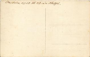 1918 Ozsdola, Ojdula; Első világháborús osztrák-magyar katonák csoportképe / WWI Austro-Hungarian K....