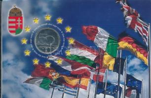 2004. 50Ft Cu-Ni "Európai Uniós csatlakozás" elsőnapi veret "04975"-ös sorszámmal T:UNC