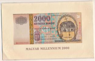 2000. 2000Ft "Millenium" "MM 0064945" eredeti díszcsomagolásban T:UNC Adamo F56A