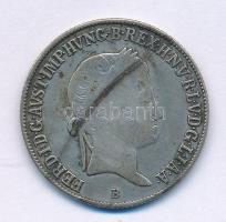 1840B 20kr Ag "V. Ferdinánd" T:F patina Huszár:2081.,Unger III.: 1419