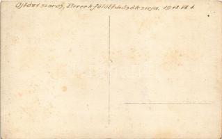 1918 Ojtoz, Ojtoztelep, Oituz; Ojtozi-szoros, első világháborús hősök Bereck feletti temetője, katon...