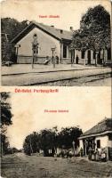 1909 Perbenyik, Perbenik, Pribeník; vasútállomás, Fő utca, Weisz Jenő üzlete és saját kiadása / railway station, main street, publisher's shop (EK)