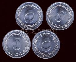 Algéria 1970. 5c (2x) + 1974. 5c (2x) "FAO - Négyéves terv" tanúsítványokkal T:1