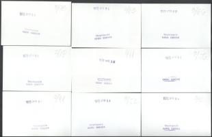 1972 Budapest, ifjúsági nagygyűlés eseményei, résztvevői, helyszínei, 21 db vintage fotó, ezüst zsel...