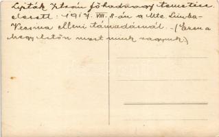 1917 Marasesti (Vrancea); Limba-Vecina magaslat, első világháborús osztrák-magyar katonák, Lipták Is...