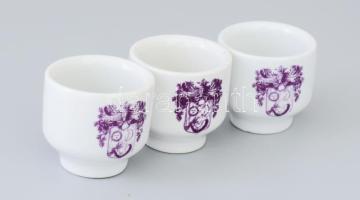 Alföldi porcelán pálinkás készlet, hat személyes, tálcával