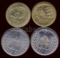 Algéria 1972. 20c + 1D (2x) + 1975. 20c "FAO" tanúsítványokkal T:1