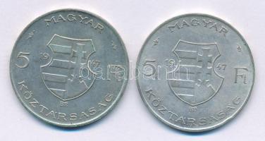 1947. 5Ft Ag "Kossuth" (2x) T:XF Adamo F8.1