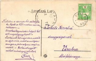 1911 Csíkrákos, Racu; utca hintóval / street view with horse-drawn carriage (fl)