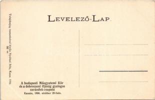 1906 Kassa, Kosice; II. Rákóczi Ferenc és bujdosó társai temetése, a budapesti Műegyetemi Kör és a d...